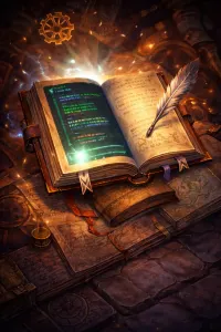 Terminal book representing command-line and automation mastery